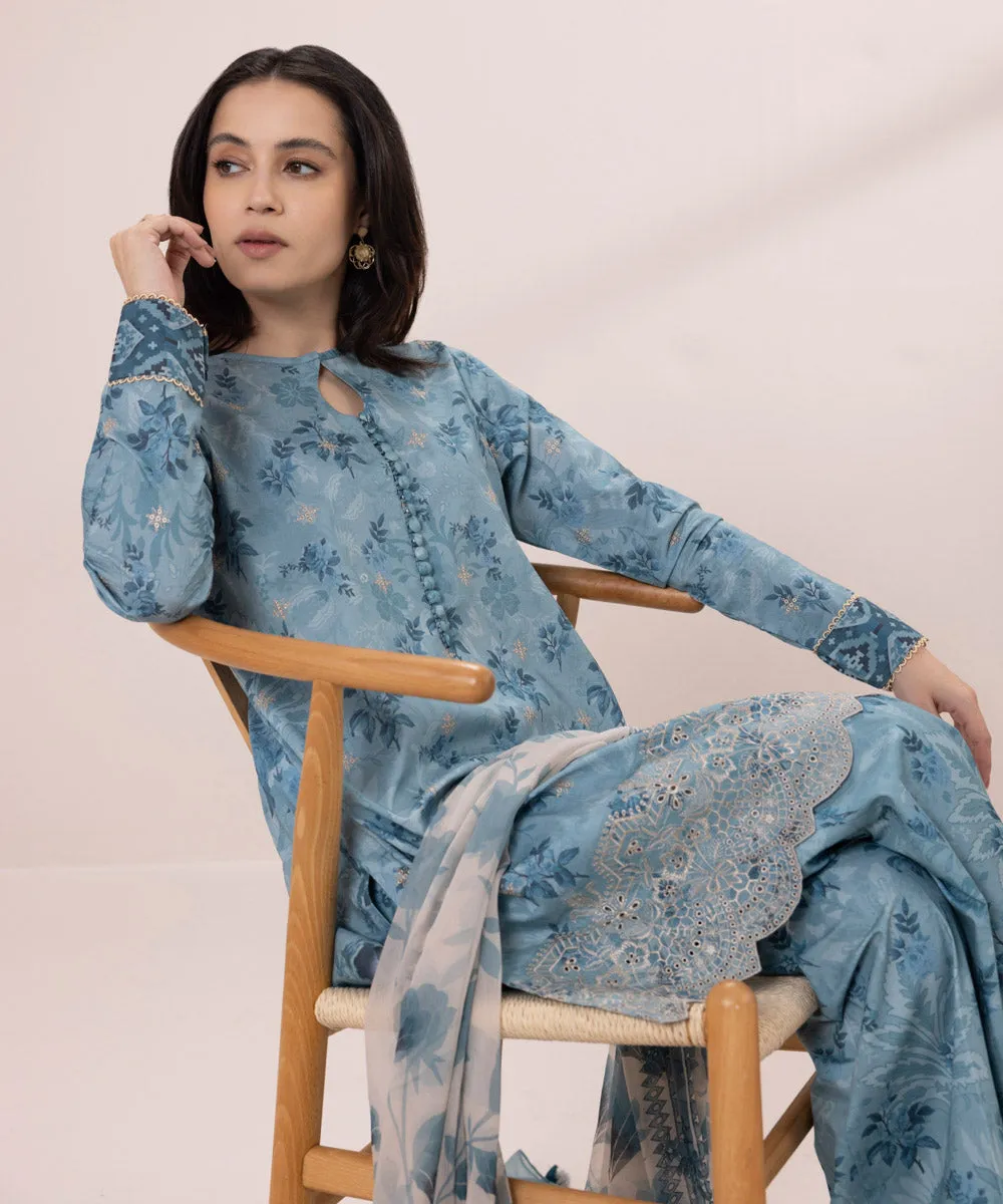 3 Piece - Embroidered Lawn Suit