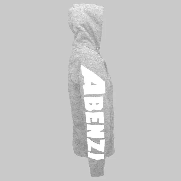 Abenzi Signature Womens Hoodie Grey & White