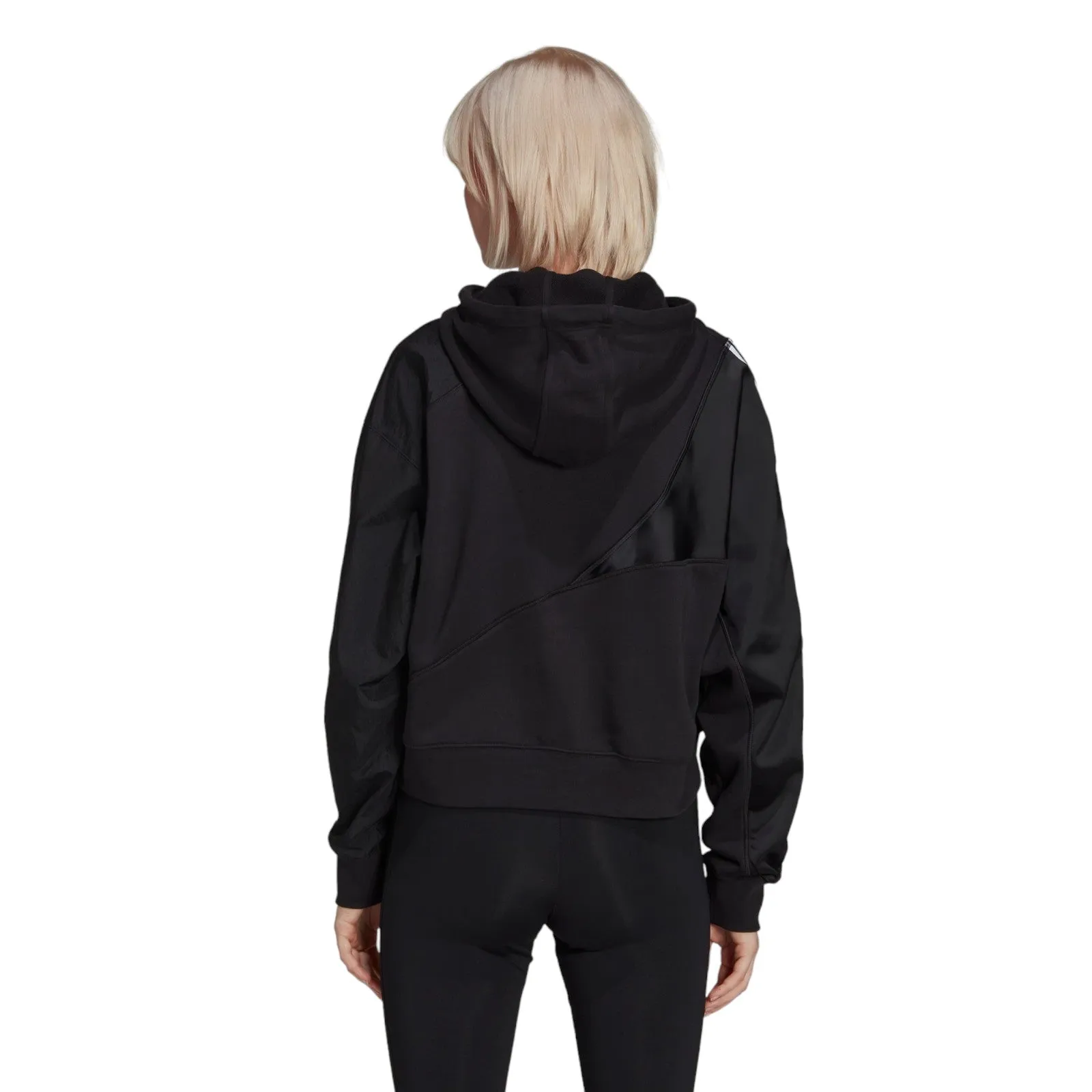 adidas Originals Womens Adicolor Split Trefoil Hoodie - Black