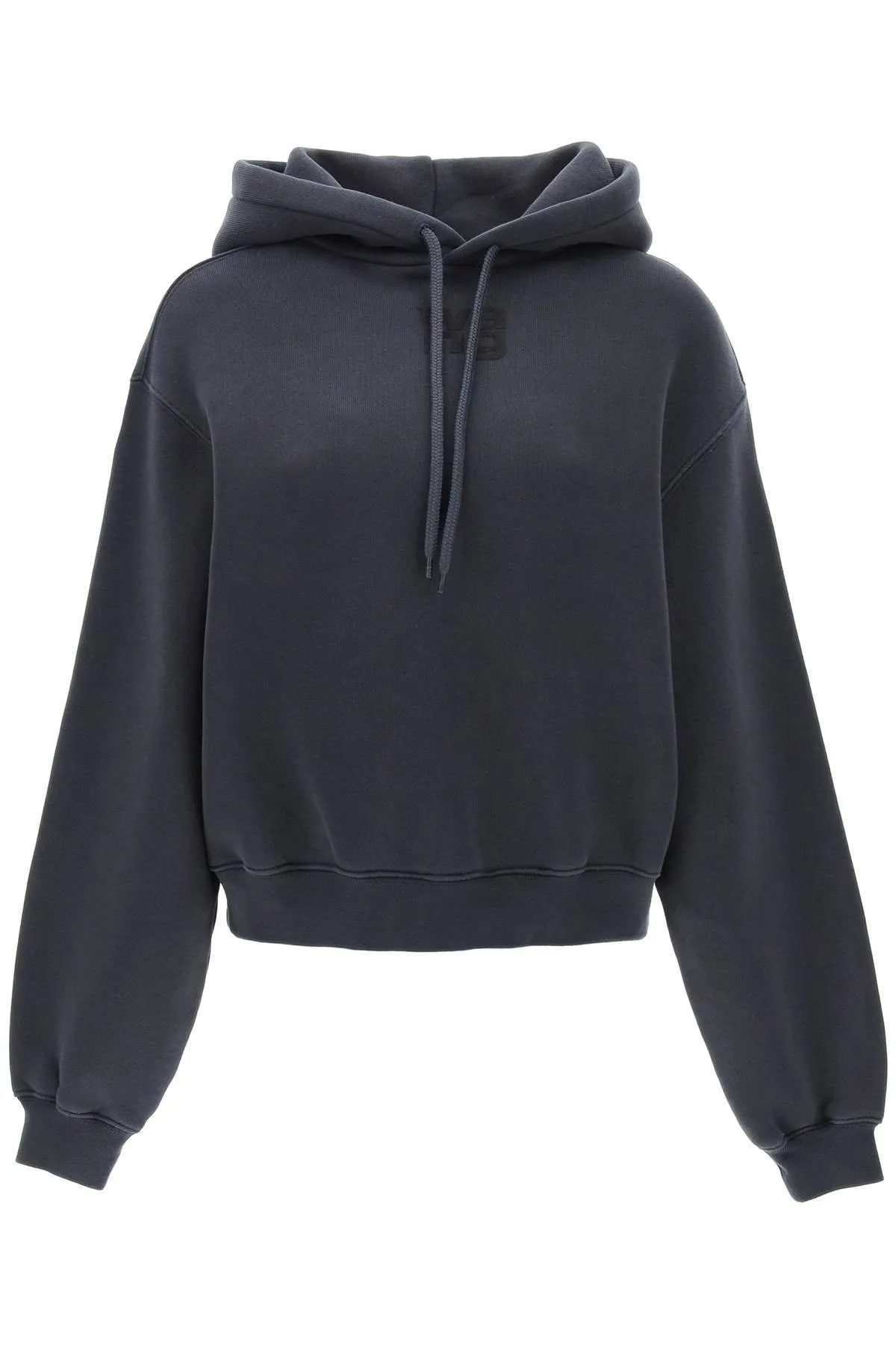 Alexander Wang  |Long Sleeves Plain Cotton Logo Hoodies & Sweatshirts