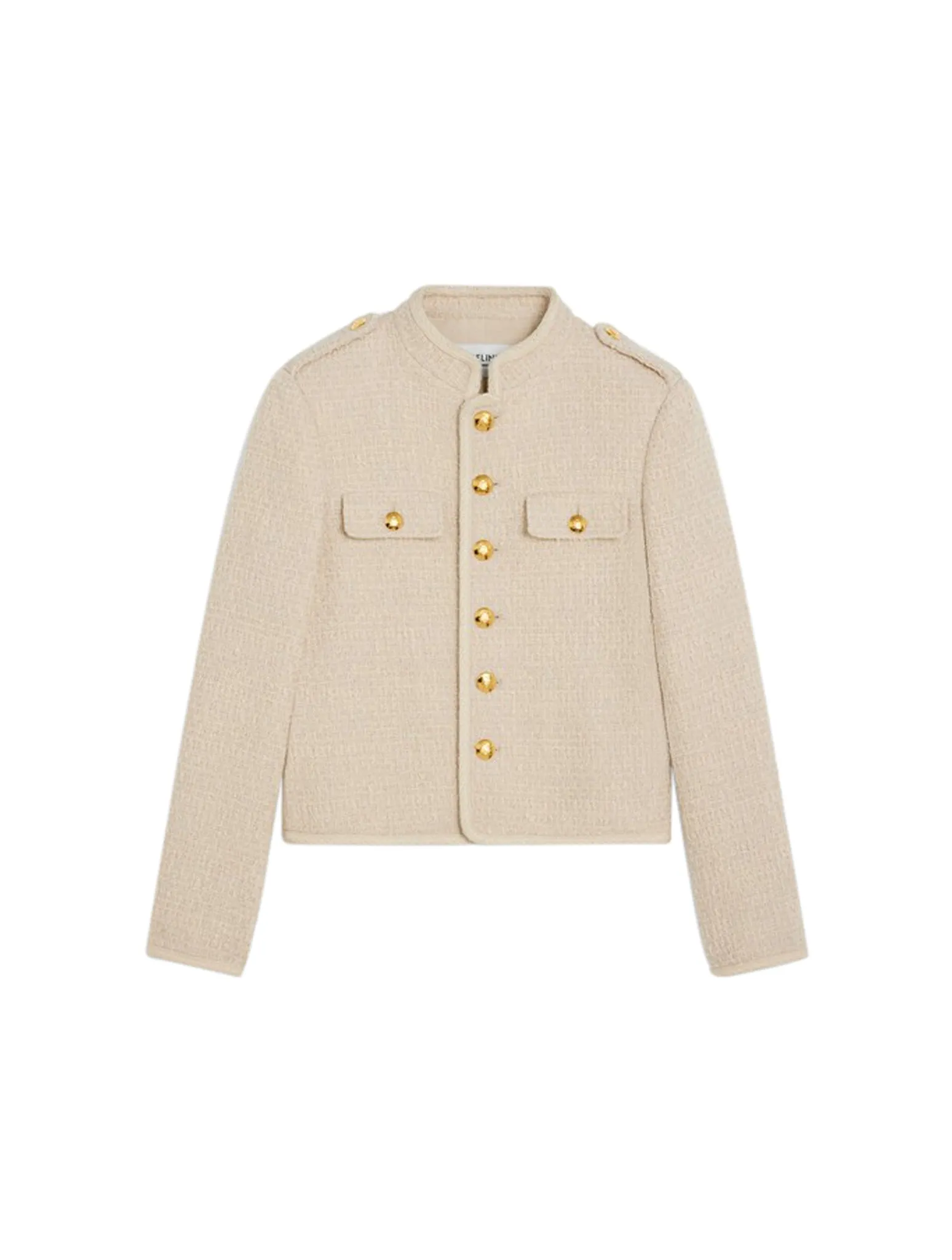 ALLUR JACKET IN BOUCLETTE NATT SABLE BLANC