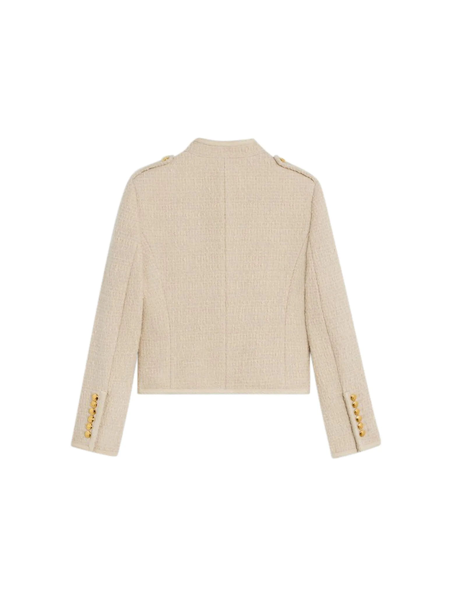 ALLUR JACKET IN BOUCLETTE NATT SABLE BLANC