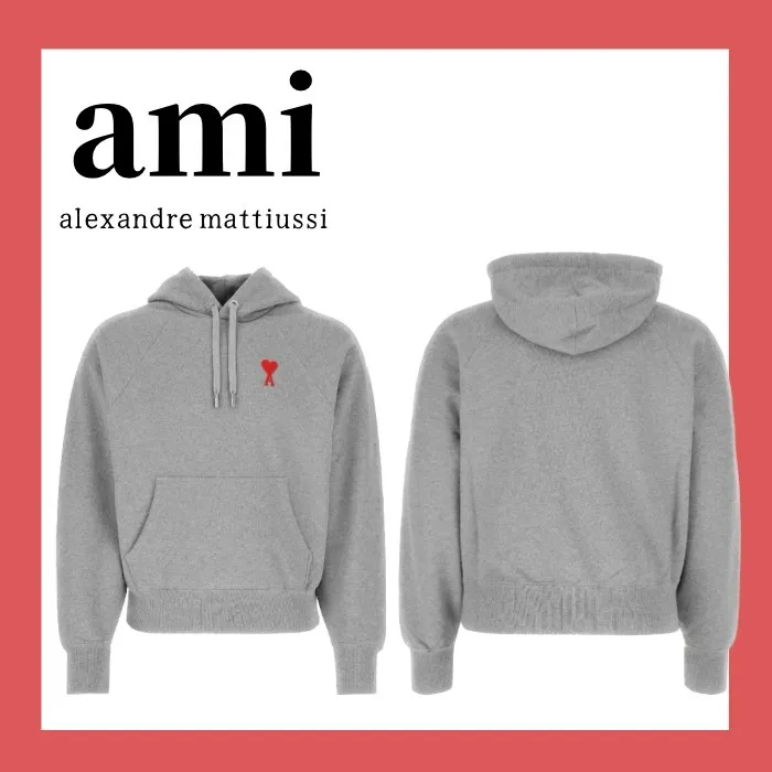 AMI PARIS  |Cotton Logo Hoodies & Sweatshirts