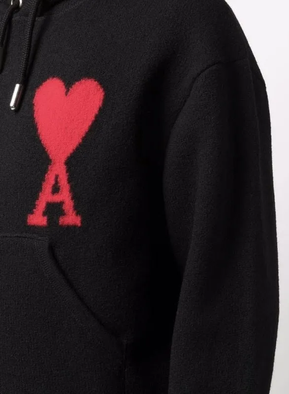 AMI PARIS  |Heart Unisex Wool Long Sleeves Logo Hoodies & Sweatshirts