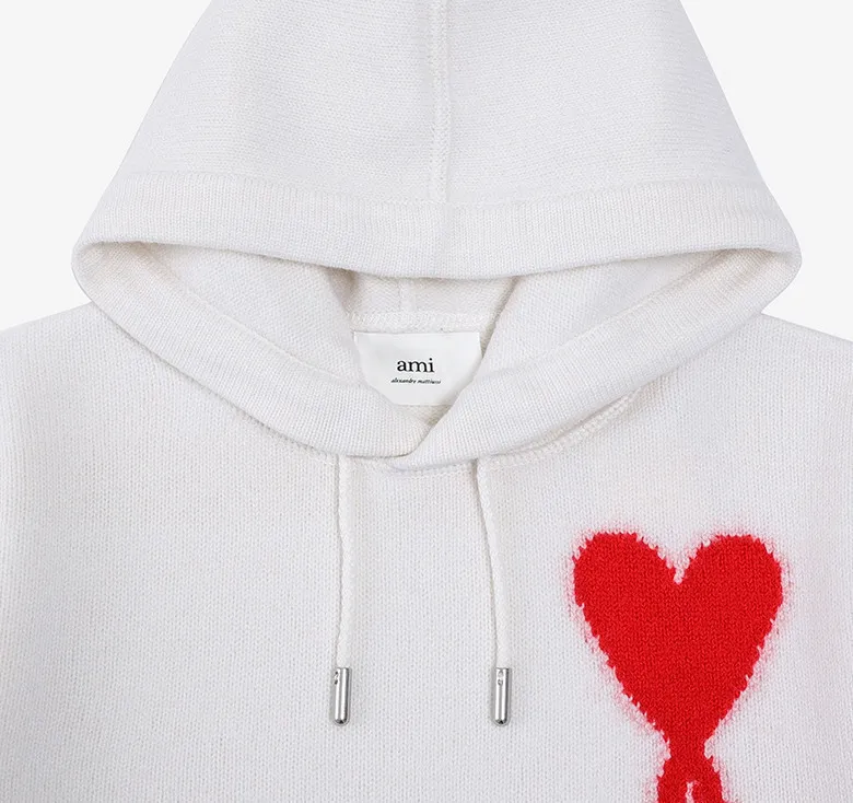 AMI PARIS  |Unisex Street Style Logo Hoodies & Sweatshirts