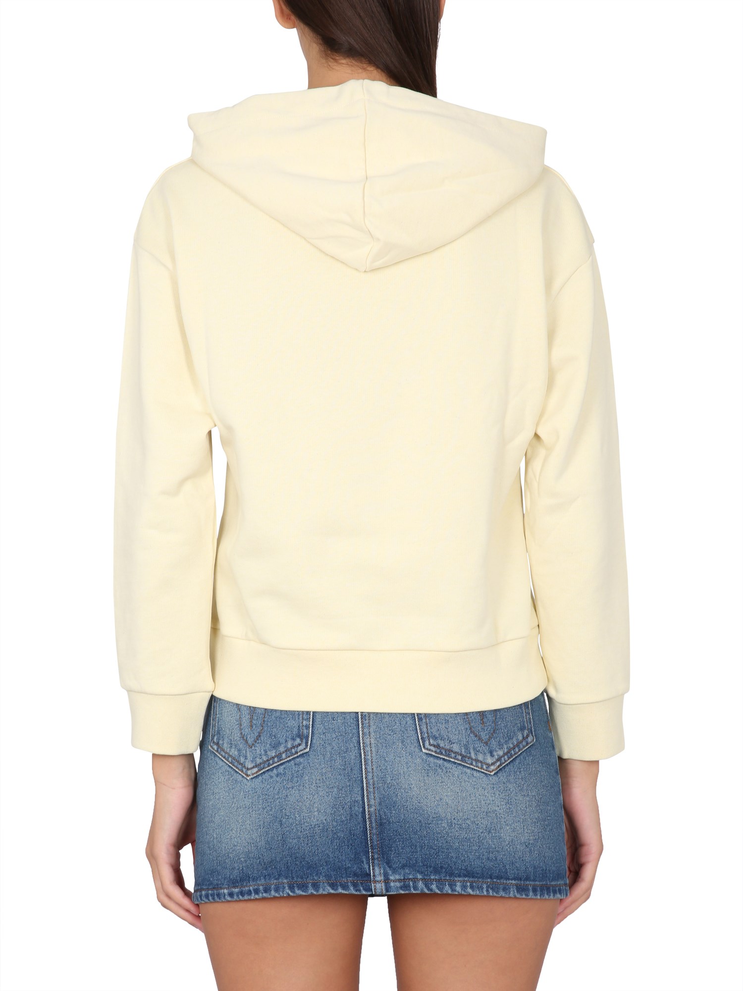 A.P.C.    COTTON SWEATSHIRT WITH MICRO LOGO