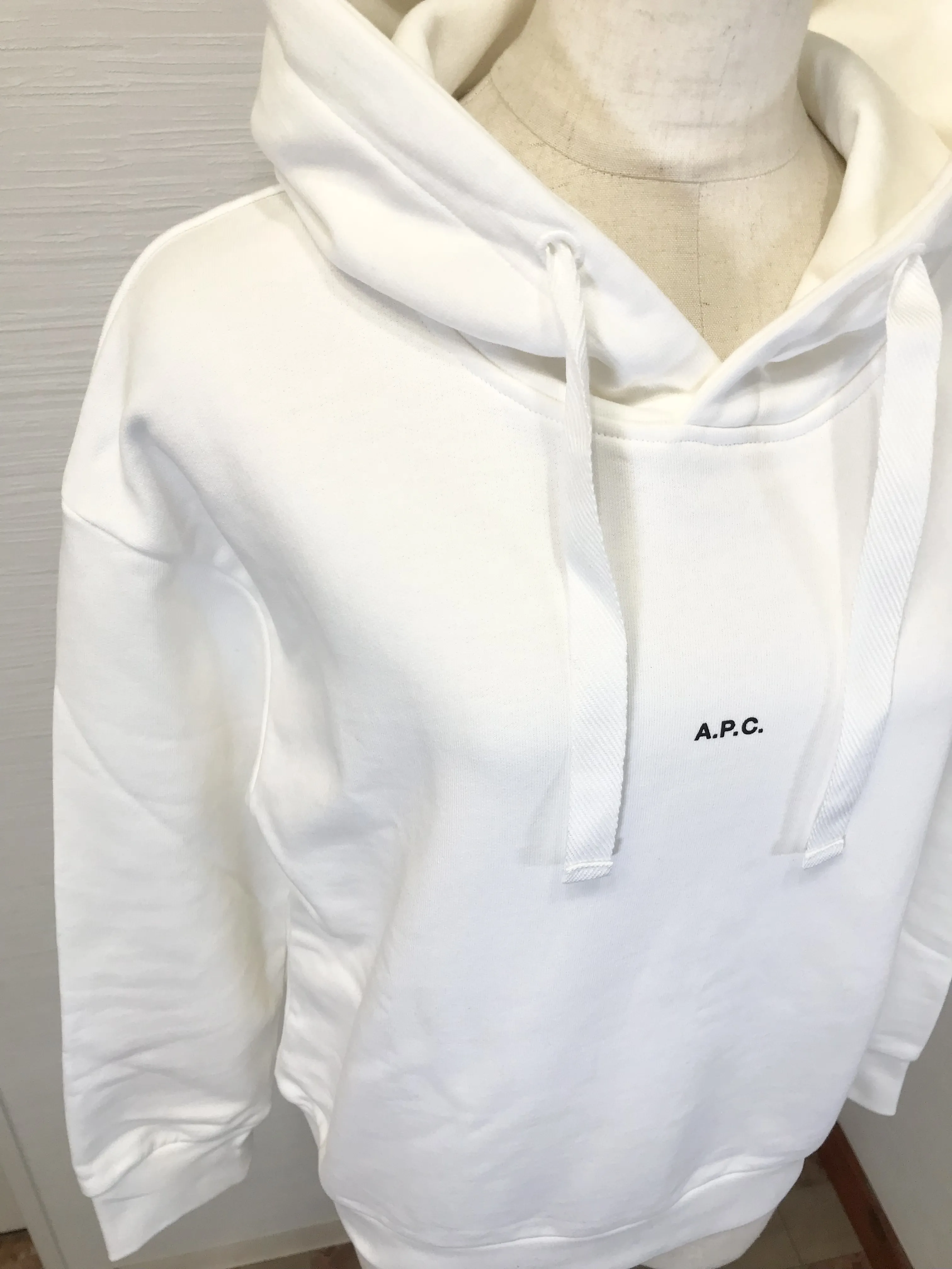 A.P.C.  |Long Sleeves Plain Cotton Logo Hoodies & Sweatshirts