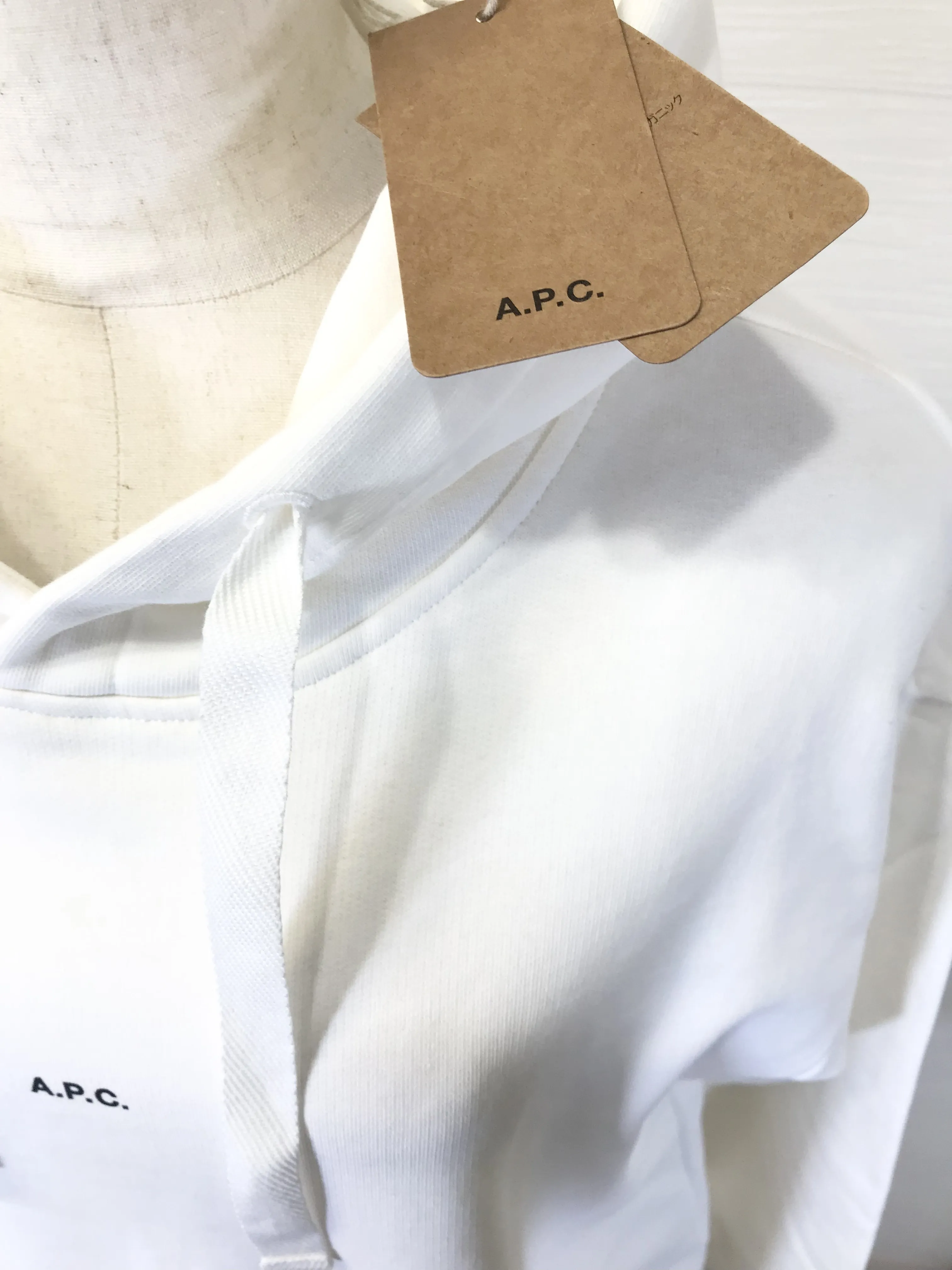 A.P.C.  |Long Sleeves Plain Cotton Logo Hoodies & Sweatshirts