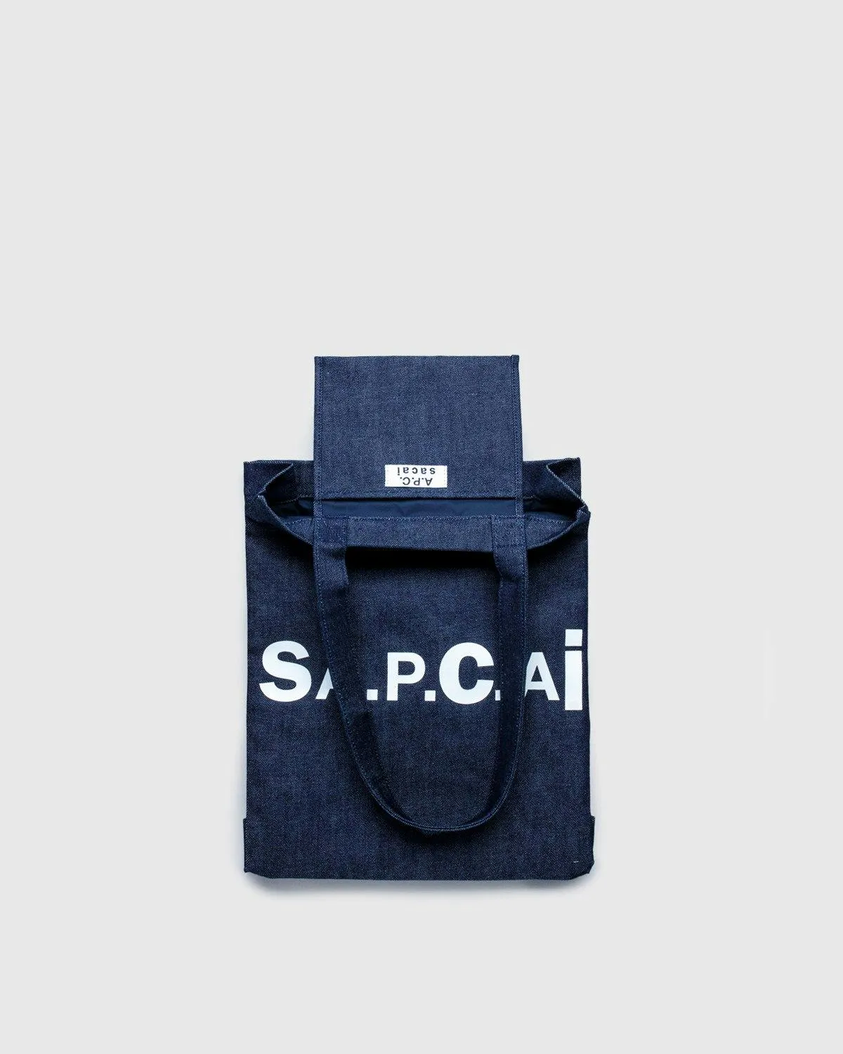 A.P.C. x Sacai – Tote Bag Holly Dark Navy | Highsnobiety Shop