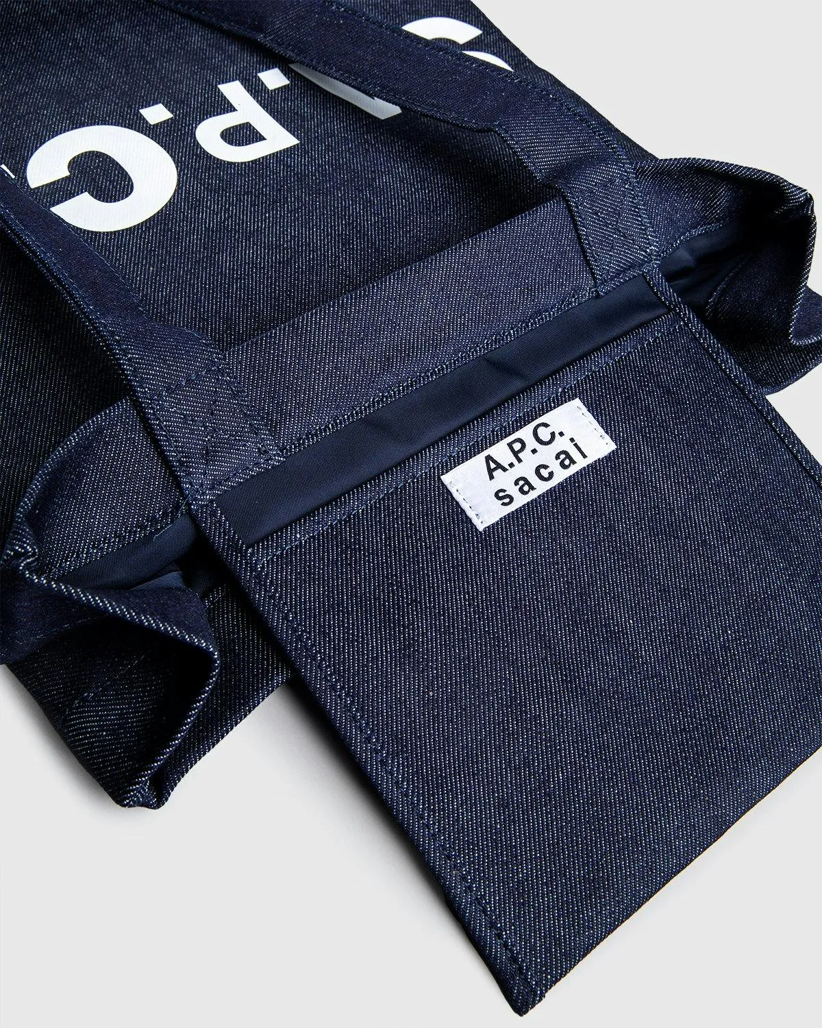 A.P.C. x Sacai – Tote Bag Holly Dark Navy | Highsnobiety Shop