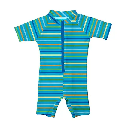 Aqua Stripe iplay Swim Sunsuit