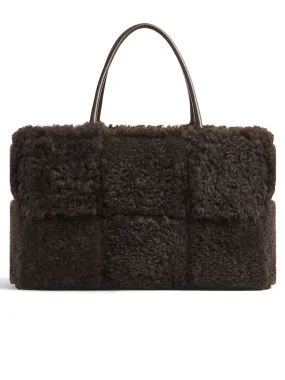 Arco Tote Bag in Fondant Shearling