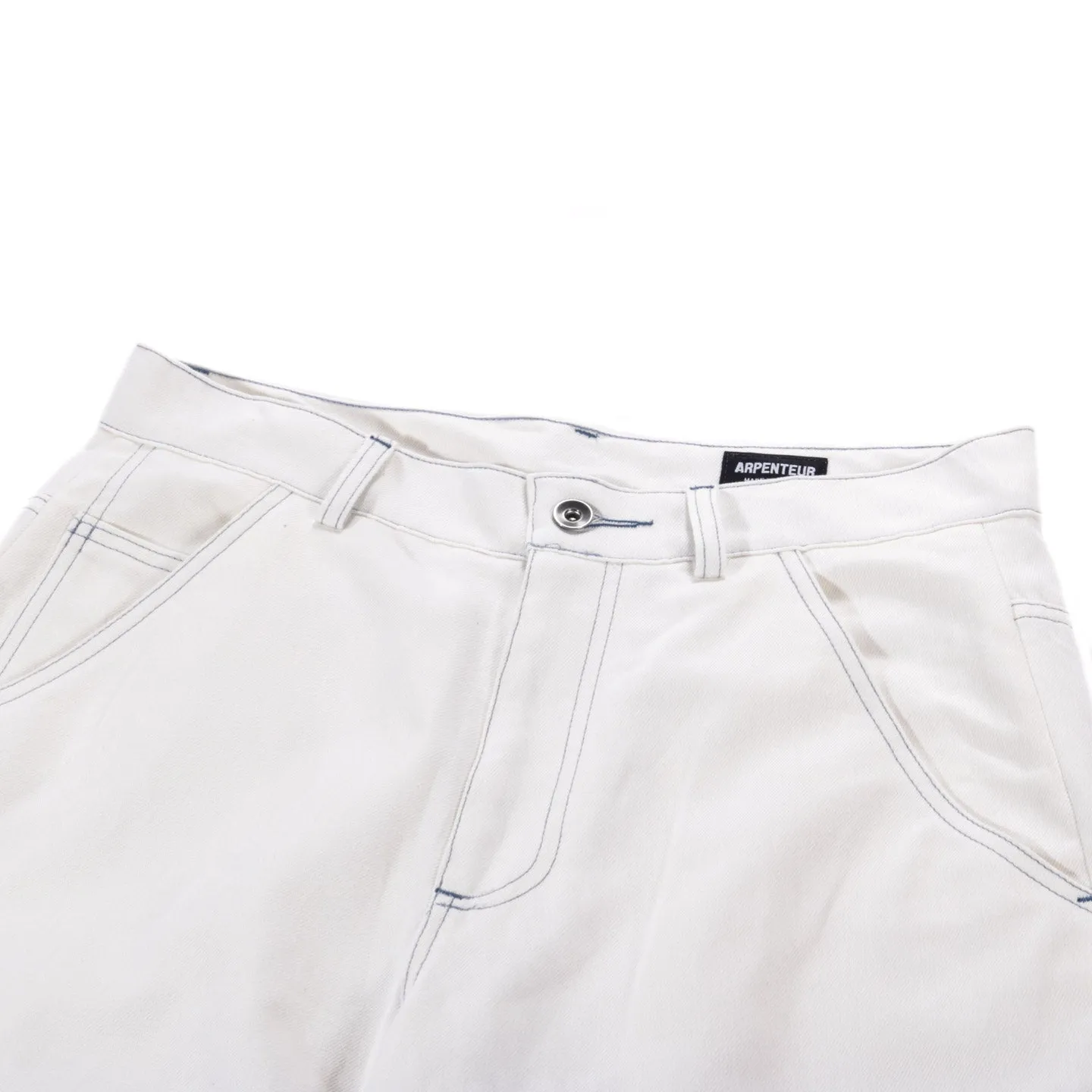 ARPENTEUR EDDIE P TROUSERS COTTON LINEN SERGE WHITE