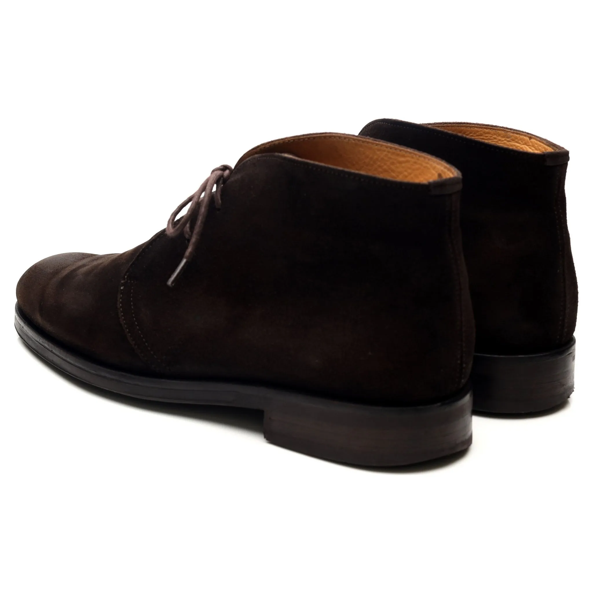 'Augusta' Dark Brown Suede Chukka Boots UK 10