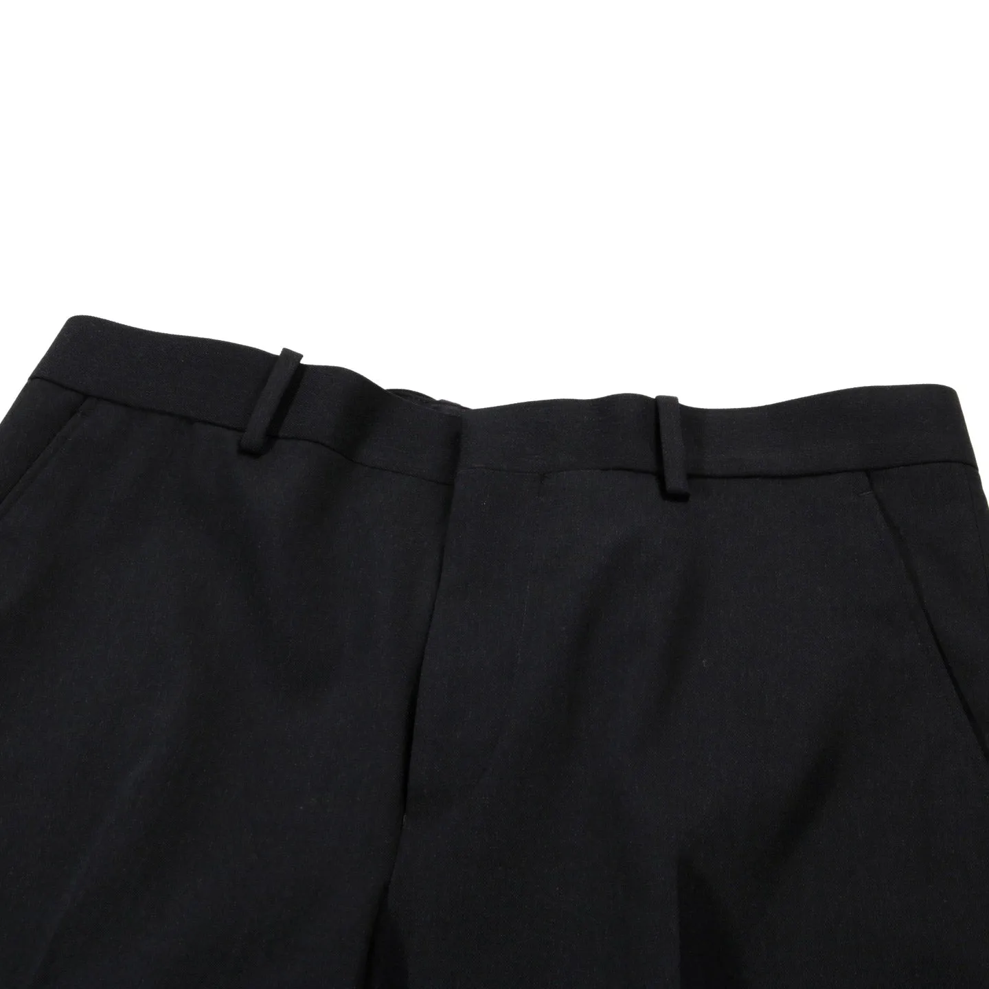 AURALEE LIGHT WOOL MAX GABARDINE SLACKS BLACK