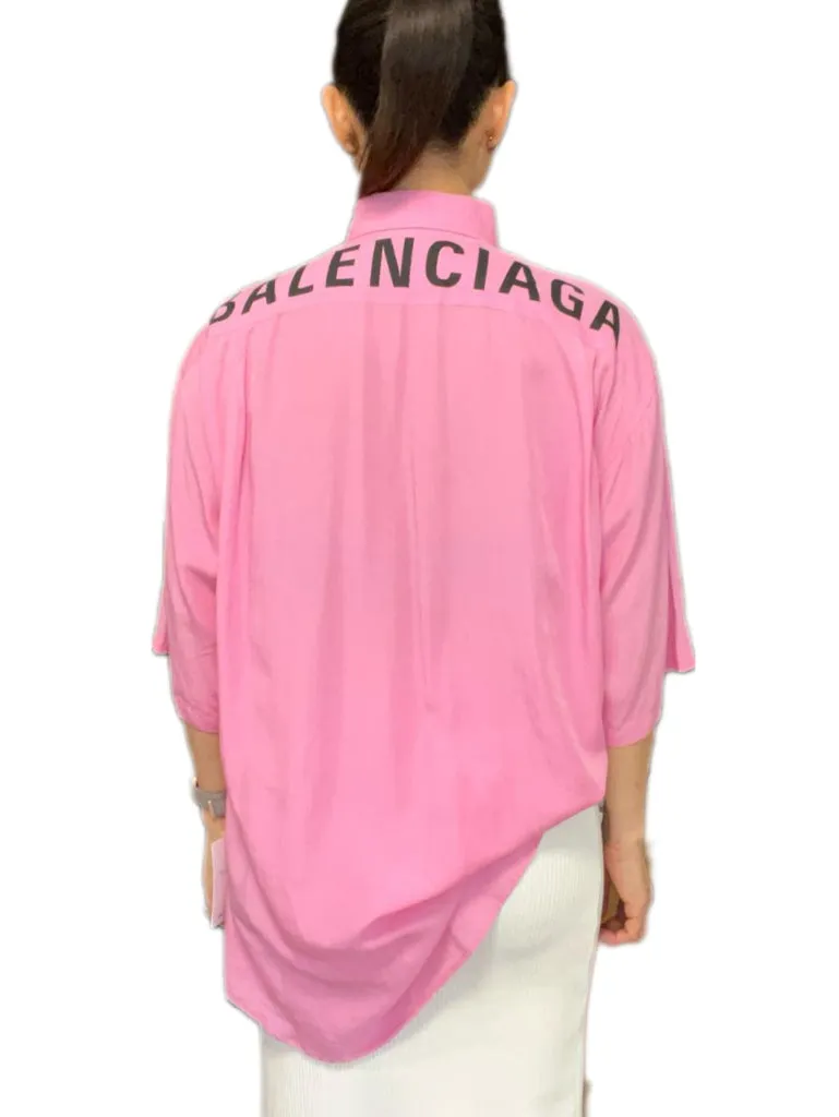 Balenciaga pink shirt - sz 38