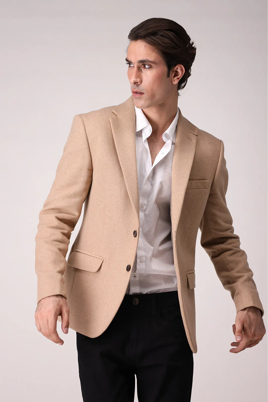 Beige Tweed Blazer