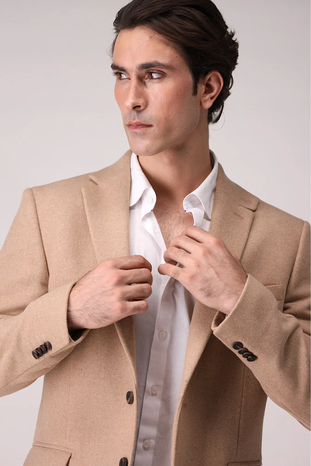 Beige Tweed Blazer