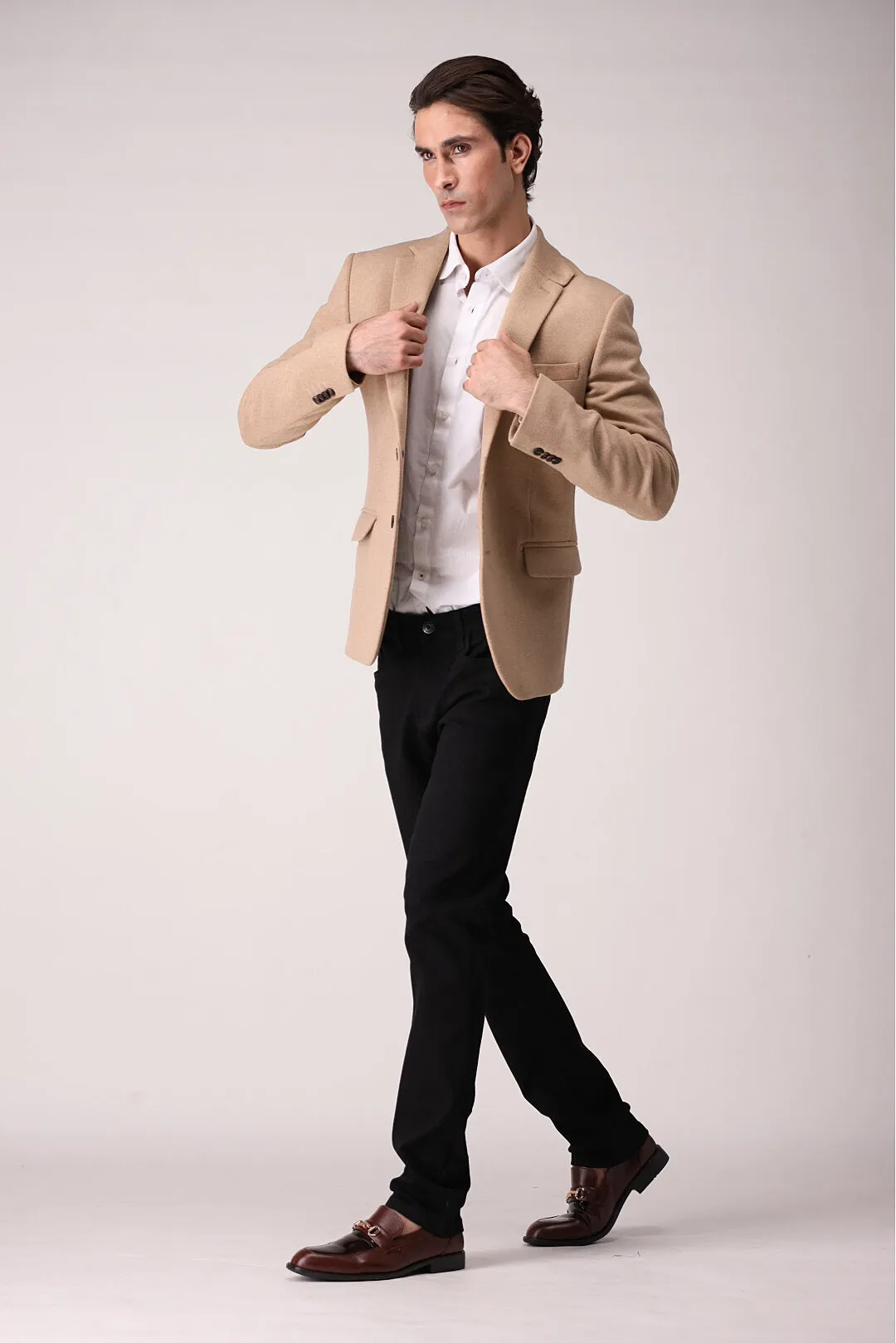 Beige Tweed Blazer