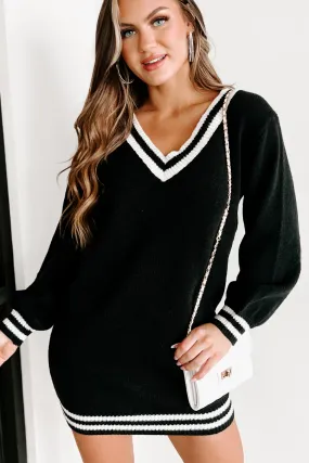 Better Be Long Sleeve Sweater Dress (Black)