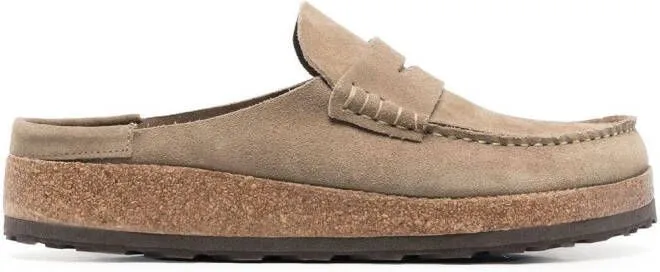 Birkenstock suede slip-on loafers Neutrals