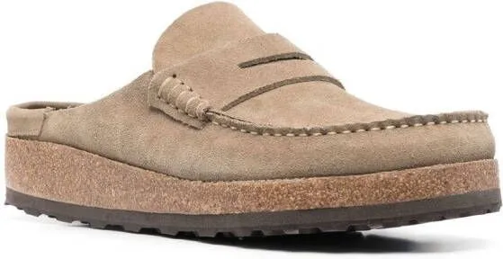 Birkenstock suede slip-on loafers Neutrals