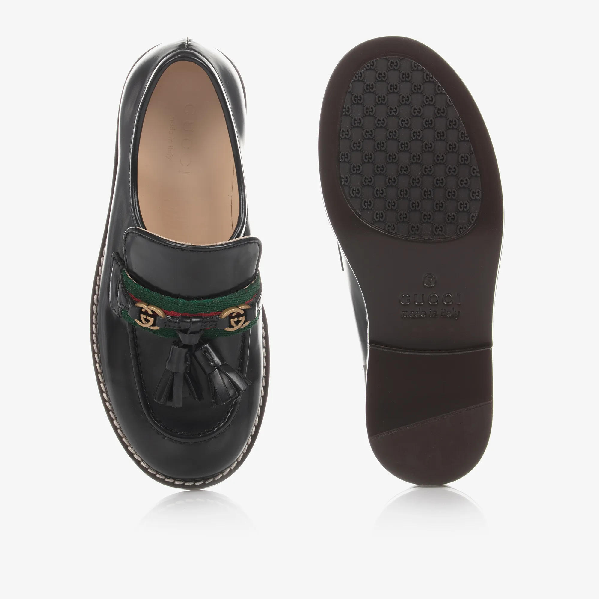 Black Leather Loafer Shoes