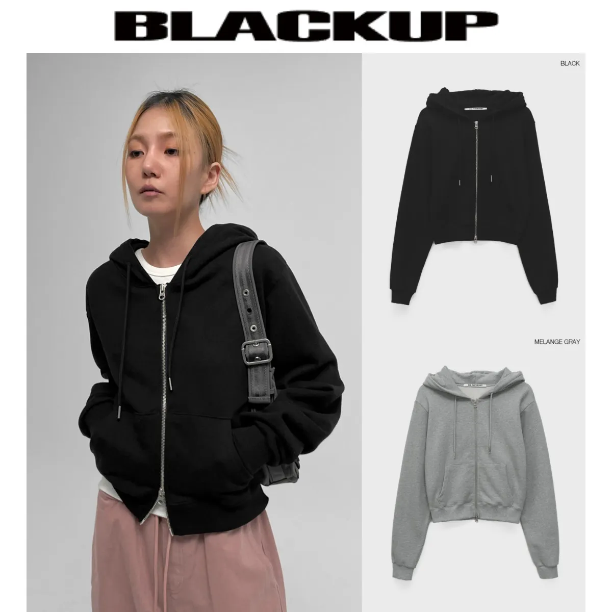 BLACKUP  |Street Style Hoodies & Sweatshirts