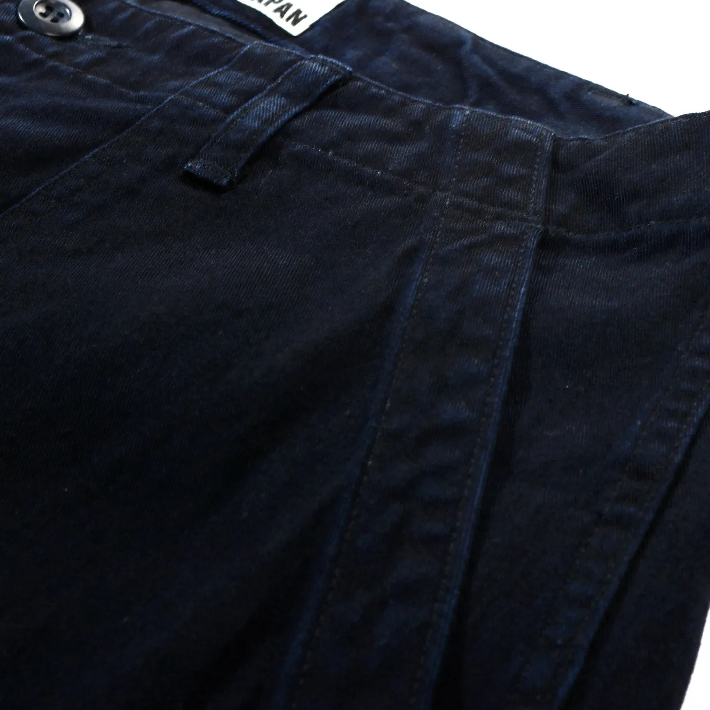 BLUE BLUE JAPAN COTTON TENCEL TWILL FATIGUE PANTS INDIGO