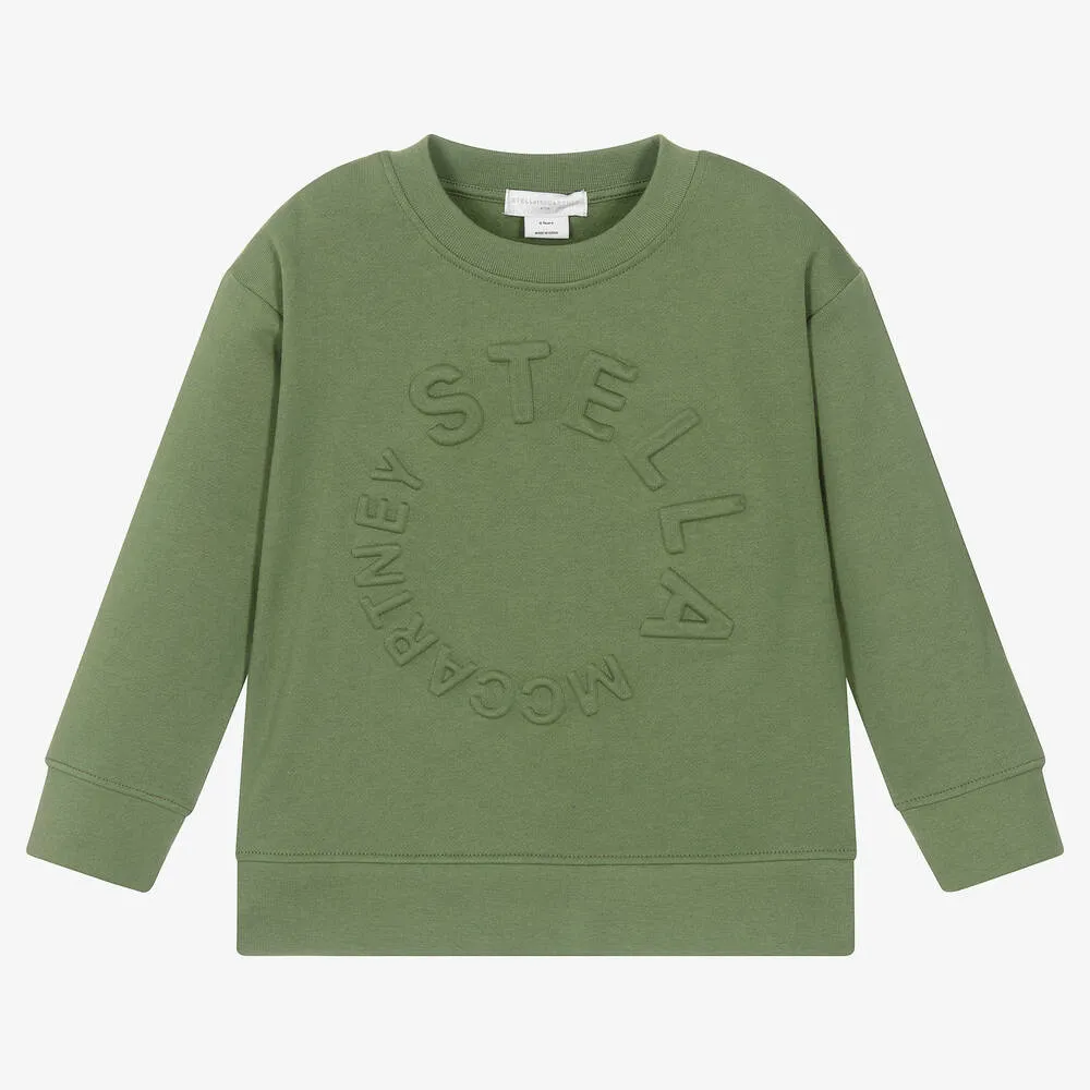 Boys Green Organic Cotton Sweatshirt