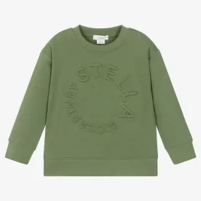 Boys Green Organic Cotton Sweatshirt