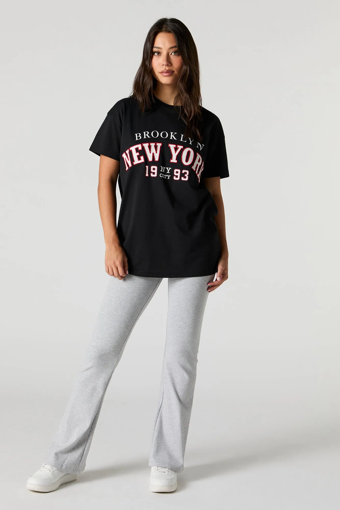 Brooklyn New York Twill Embroidered Tunic T-Shirt