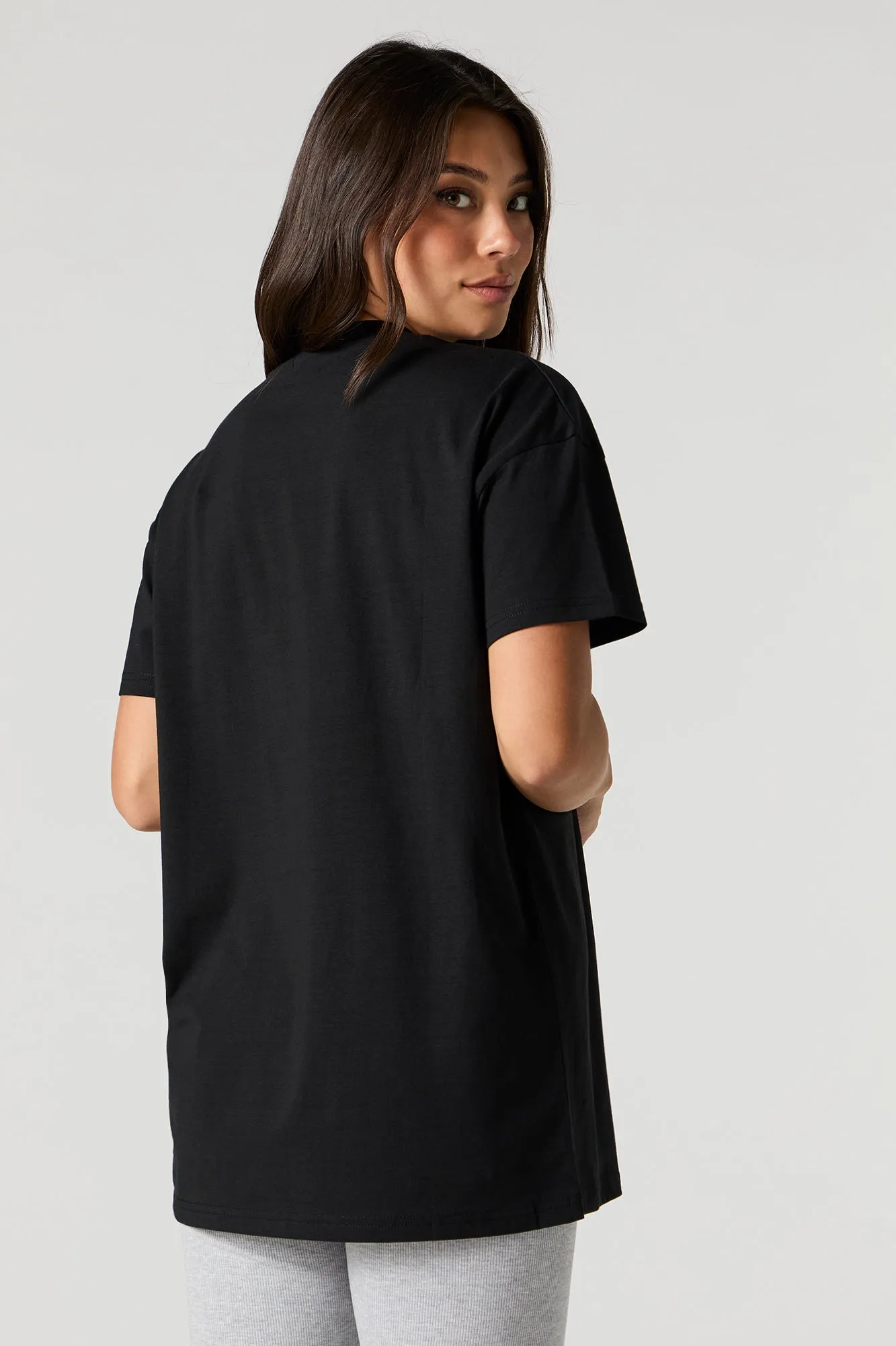 Brooklyn New York Twill Embroidered Tunic T-Shirt