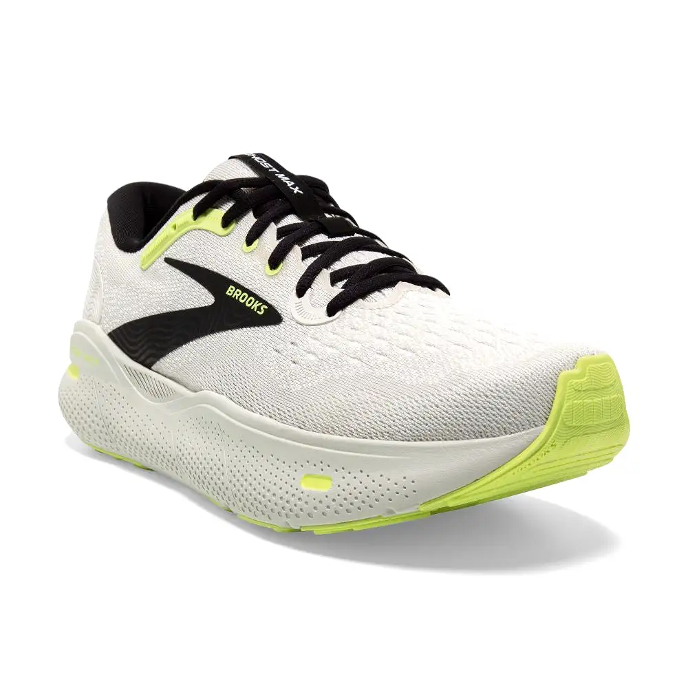 'Brooks' Men's Ghost Max - Grey / Black / Sharp Green