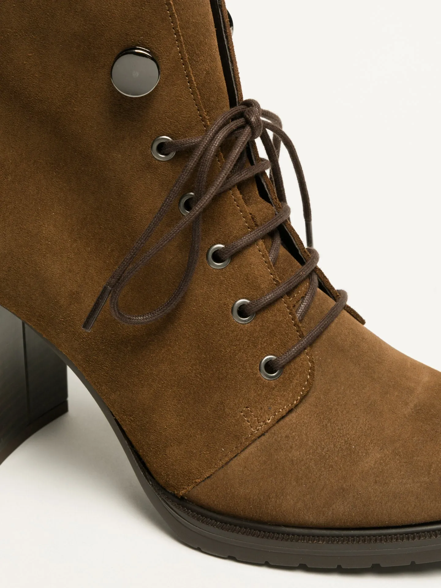 Brown Lace-up Ankle Boots