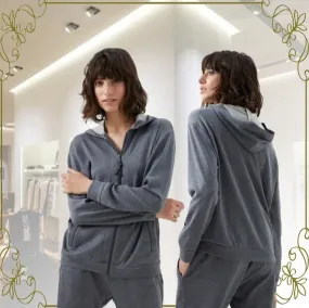 BRUNELLO CUCINELLI  |Silk Sweat Long Sleeves Plain Cotton Loungewear