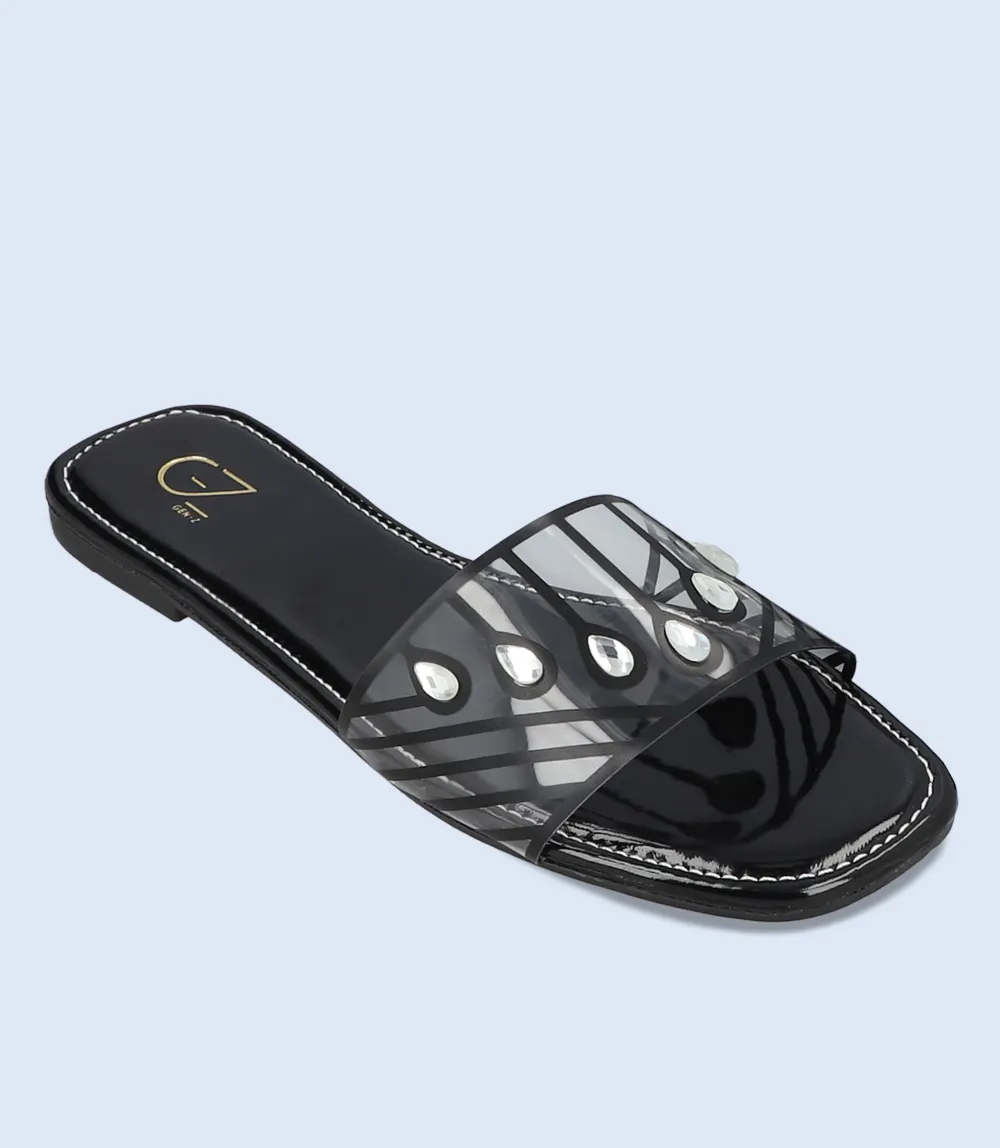 BW9428-BLACK-Women Slipper