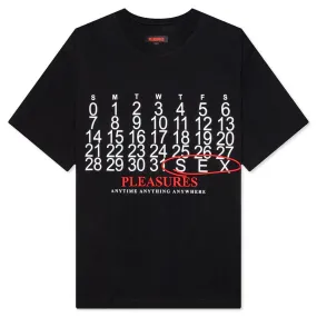 Calendar Heavyweight T-Shirt - Black