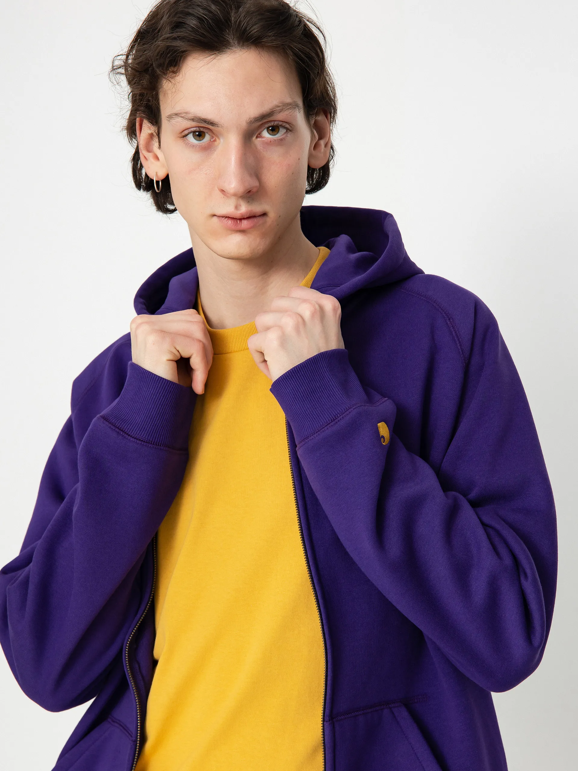 Carhartt WIP Chase ZHD Hoodie (tyrian/gold)