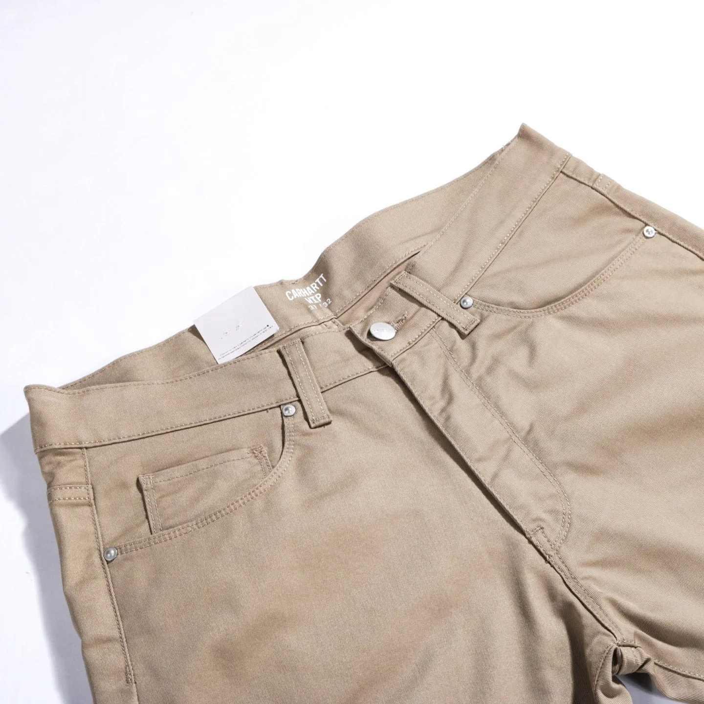 CARHARTT WIP VICIOUS PANT 'LAMAR' STRETCH TWILL LEATHER