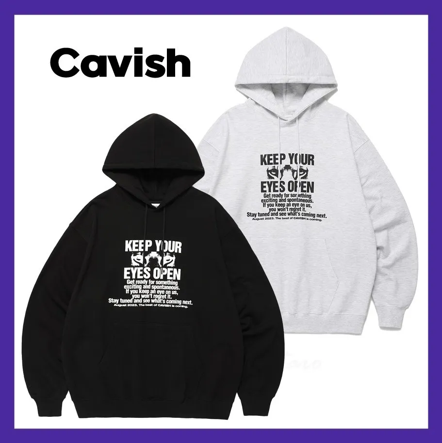 CAVISH  |Unisex Street Style Logo Hoodies