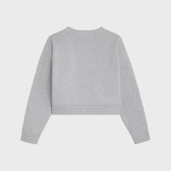 CELINE  |Long Sleeves Plain Cotton Logo Hoodies & Sweatshirts