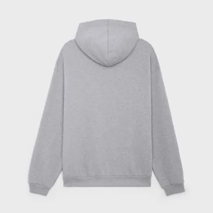 CELINE  |Loose hooded sweatshirt in cotton fleece