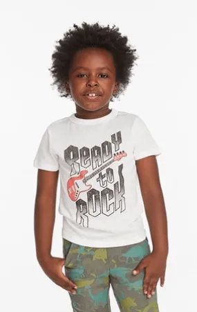 Chaser Kids Ready to Rock Tee in White