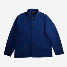 Chore Jacket - Organic Dungaree Twill - Peacock Blue