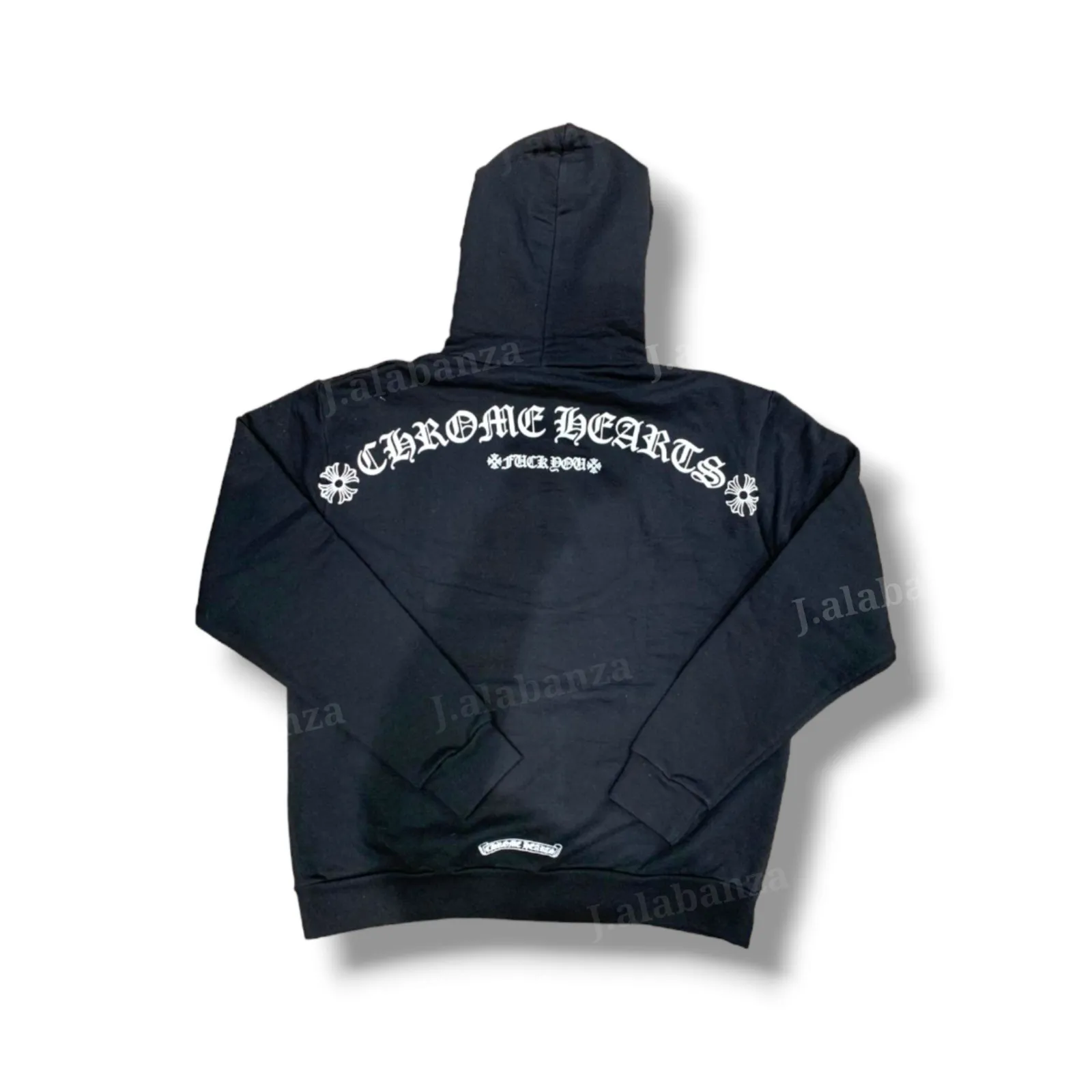 CHROME HEARTS  |Long Sleeves Plain Logo Hoodies