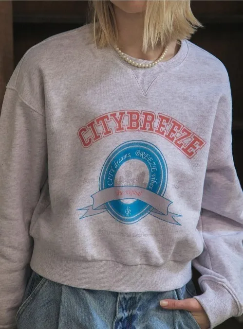 citybreeze  |U-Neck Long Sleeves Cotton Hoodies & Sweatshirts