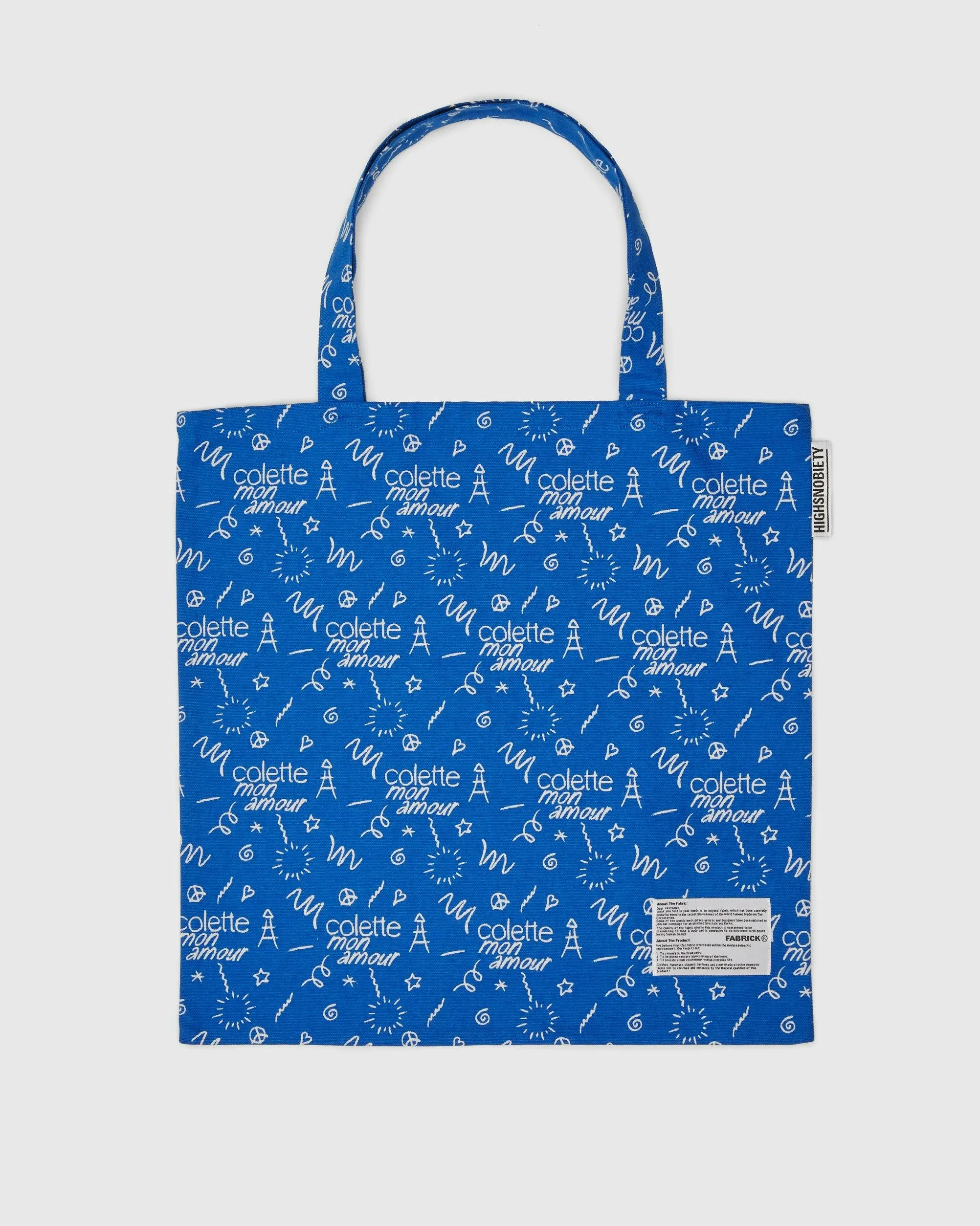 Colette Mon Amour – FABRICK Tote Bag Blue | Highsnobiety Shop