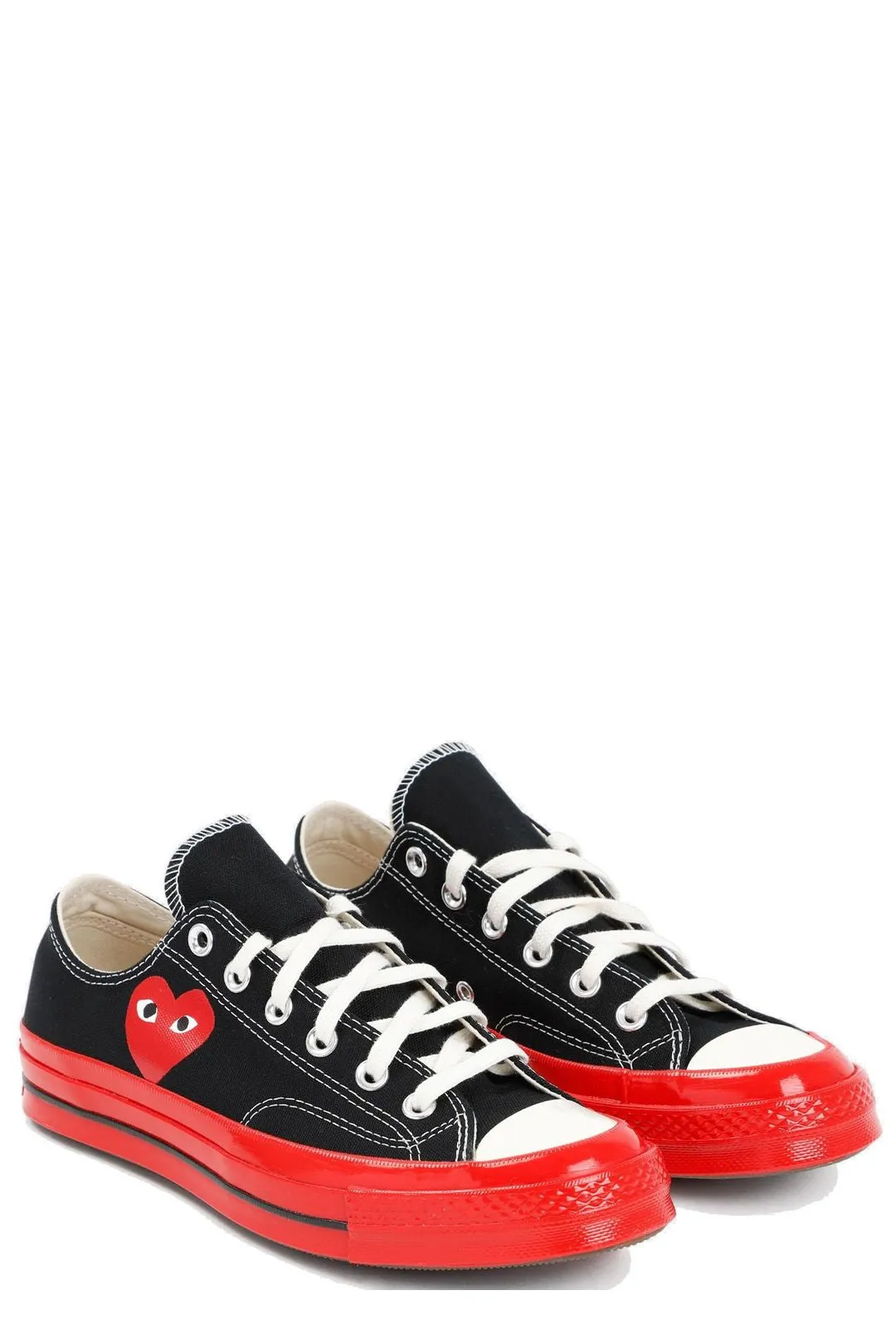 Comme des Garons Play X Converse Logo Print Chuck 70 Low-Top Sneakers