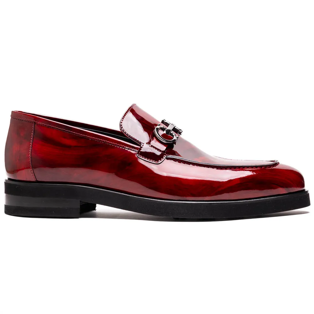 Corrente C0001206-7249 Bit Loafer Shoes Marble Red